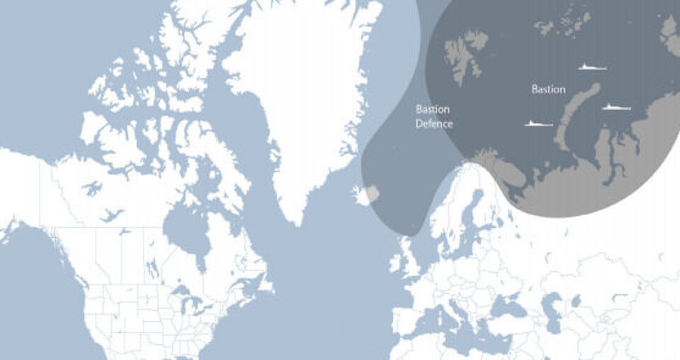 Russia’s Bastion defense concept. Courtesy of the Norwegian Ministry of Defence.