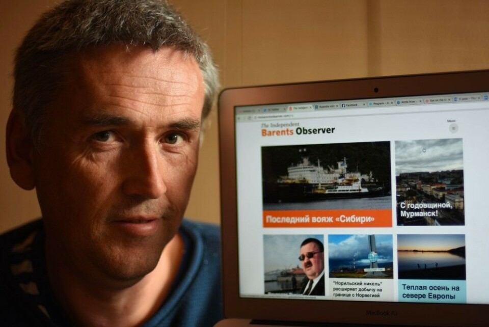 Thomas Nilsen is Editor of the Barents Observer, one of utmost few media organizations which publishes in both English and Russian. Photo: Atle Staalesen