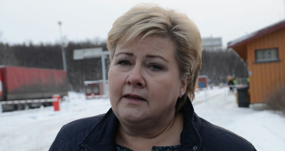 Norway wants predictability on the border, says Premier Erna Solberg. Photo: Atle Staalesen