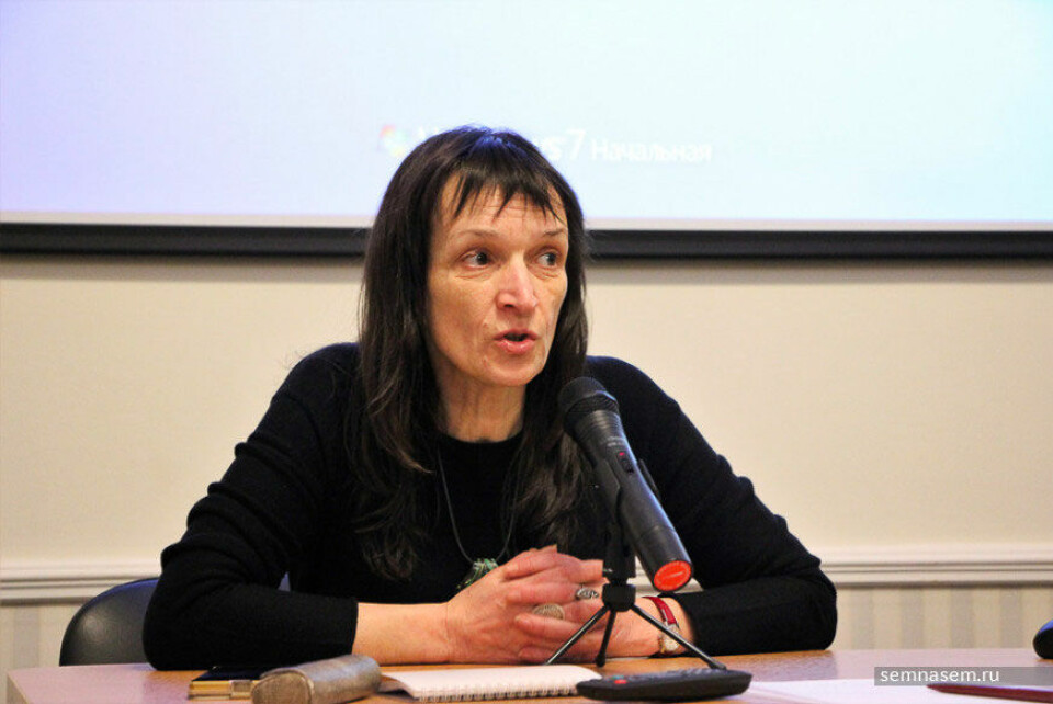 Irina Flige is Joint Chair of Memorial St. Petersburg. Photo: Anna Yarovaya, 7x7-journal.ru