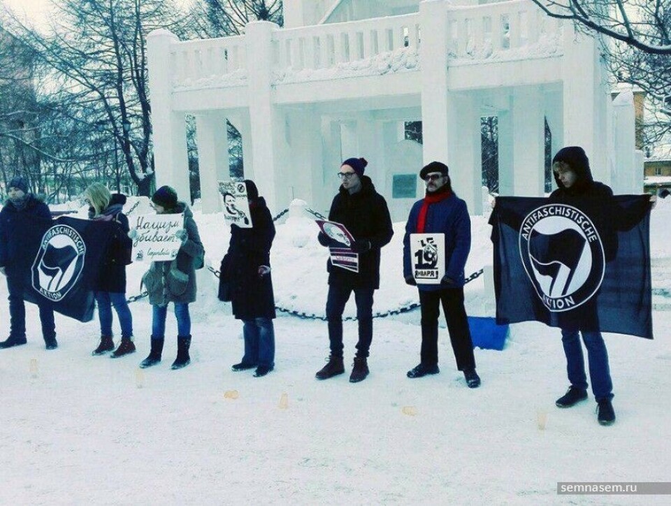Peaceful rally in downtown Murmansk. Photo: Aleksandr Borisov, 7x7-journal.ru