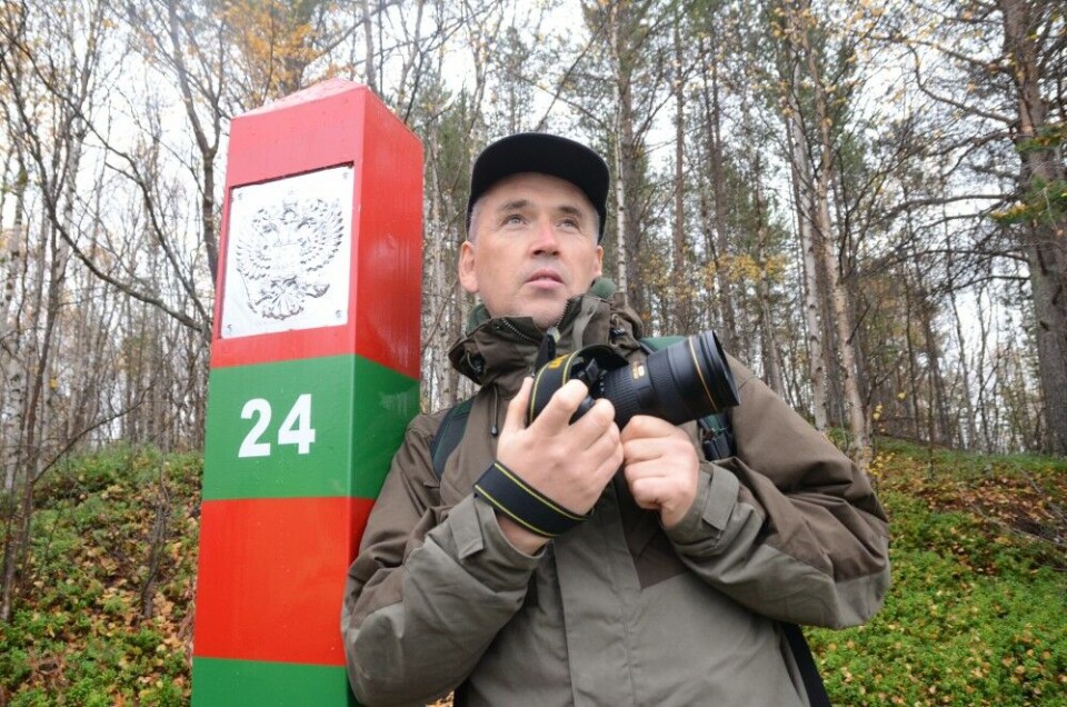 Thomas Nilsen at work on the Russian side of the border. Photo: Atle Staalesen