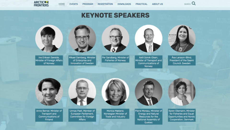 Main speakers 2018 are listed on Arctic Frontiers’ front page.