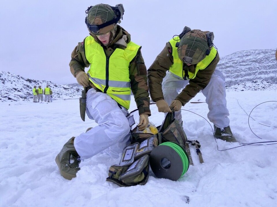 All gear has to be double-checked. Safety is everything when dealing with explosives and weapons. Photo: Thomas Nilsen