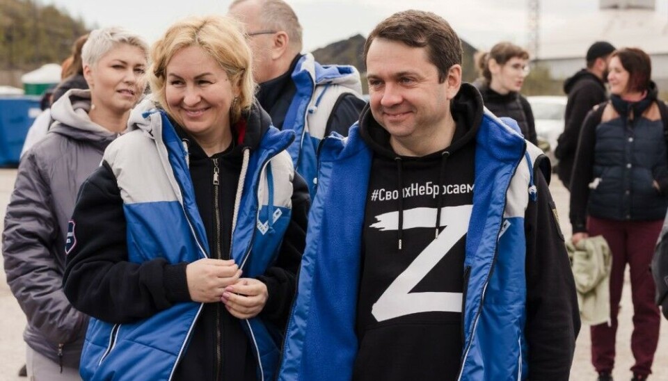 Governor Andrei Chibis is often seen with a large “Z” on his chest. Photo: the governor’s Telegram channel