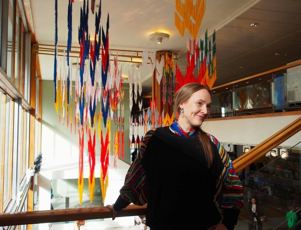 Artist Outi Pieski. Photo: Yle Sapmi
