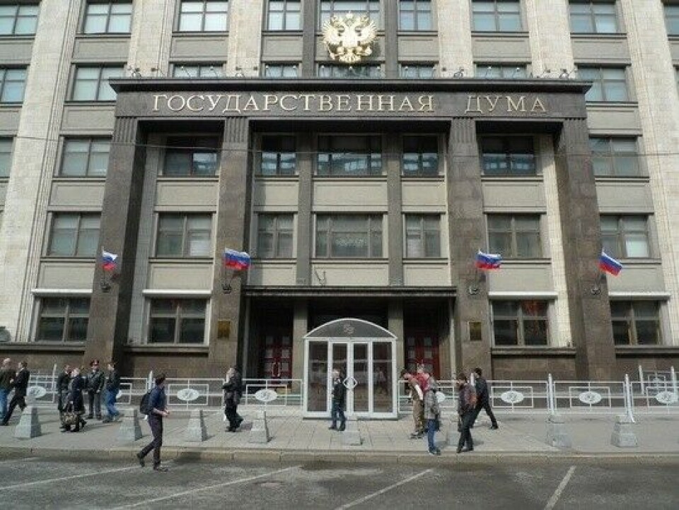 Russian Parliament, the State Duma in Moscow. Photo: Thomas Nilsen
