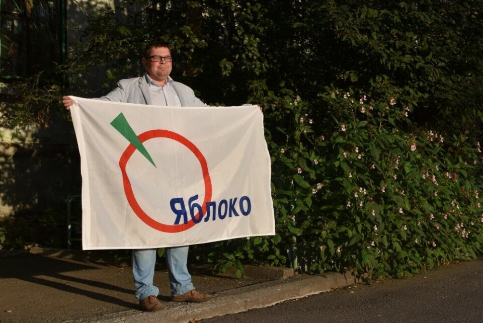 Oleg Drozdov is candidate to the Duma for the Yabloko party. Photo: Thomas Nilsen