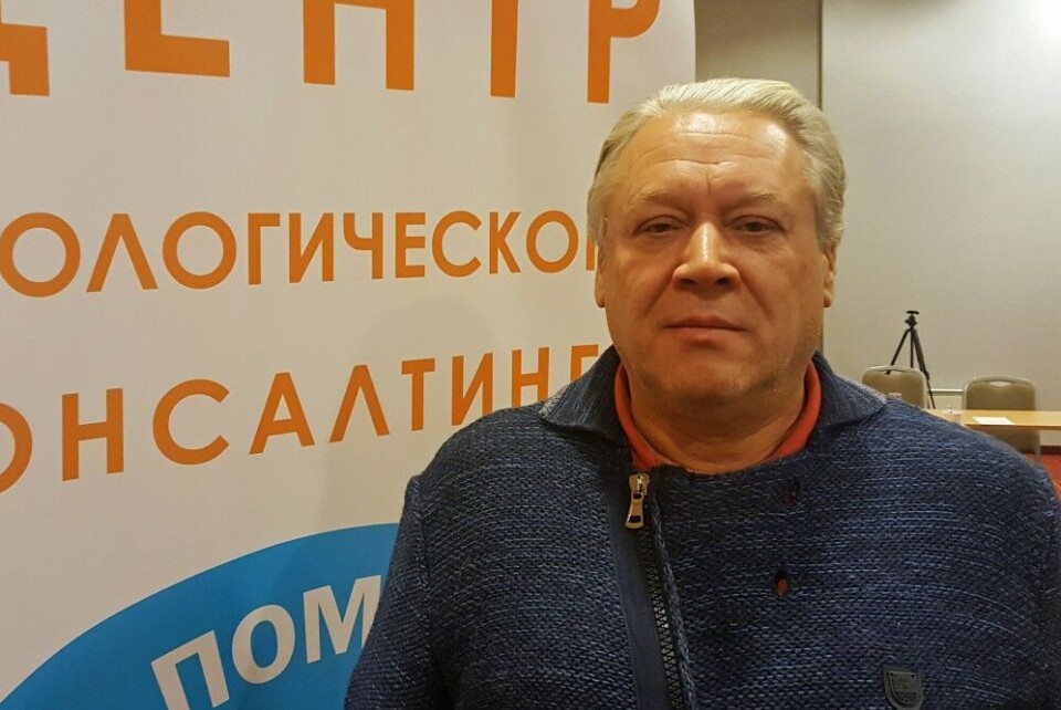 Timofey Surovtsev is head of the Pomor environmental consulting and monitoring center. Photo: Thomas Nilsen