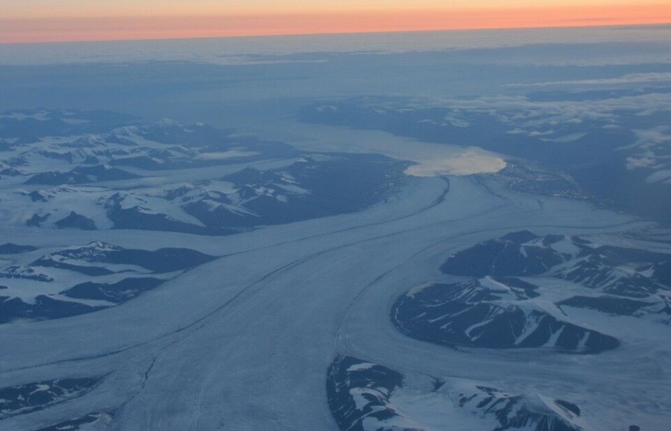 The Van Mijen fjord at Spitsbergen. Photo: Atle Staalesen