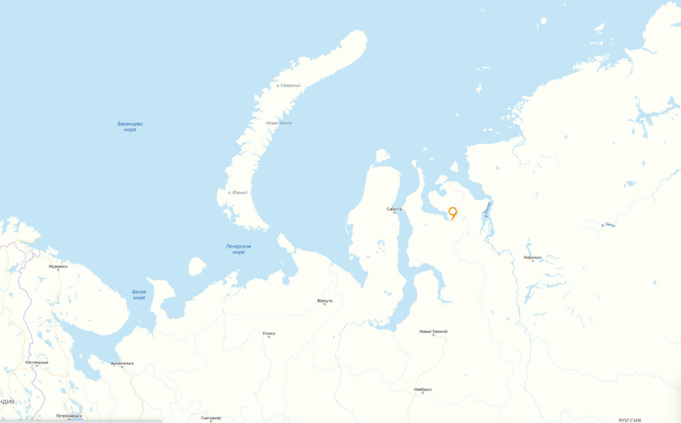 The settlement of Gyda is located in the Gydan Peninsula.