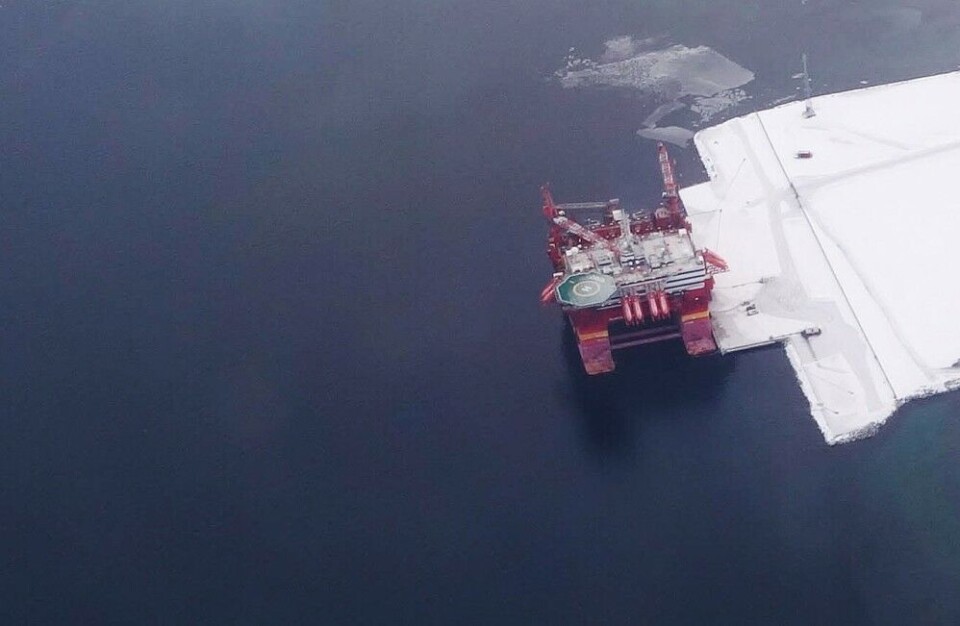 Rig ready to drill in the Barents Sea. Photo: Atle Staalesen