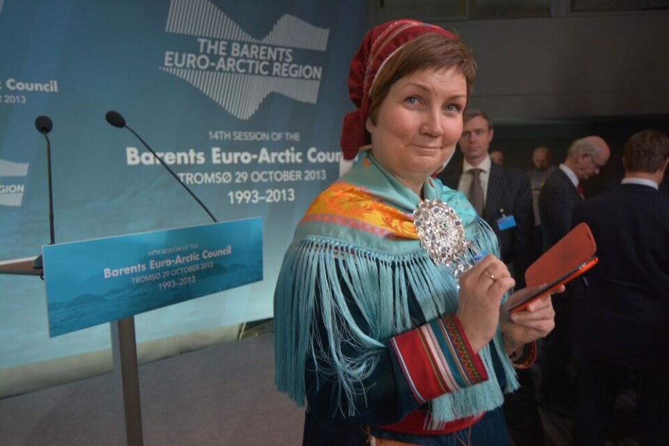 President of the Norwegian Sami Parliament Aili Keskitalo. Photo: Thomas Nilsen