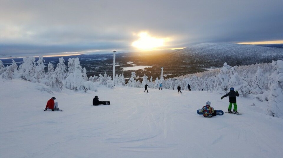 Levi ski resort in Finnish Lapland.