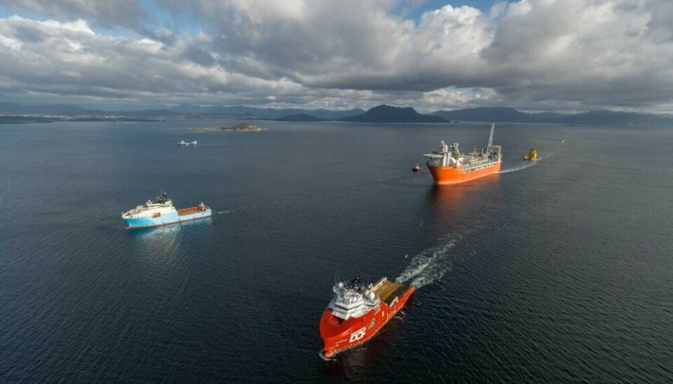 The Johan Castberg FPSO on its way to its production site in the Barents Sea. Photo: Øyvind Gravås and Eirin Lillebø, Equinor