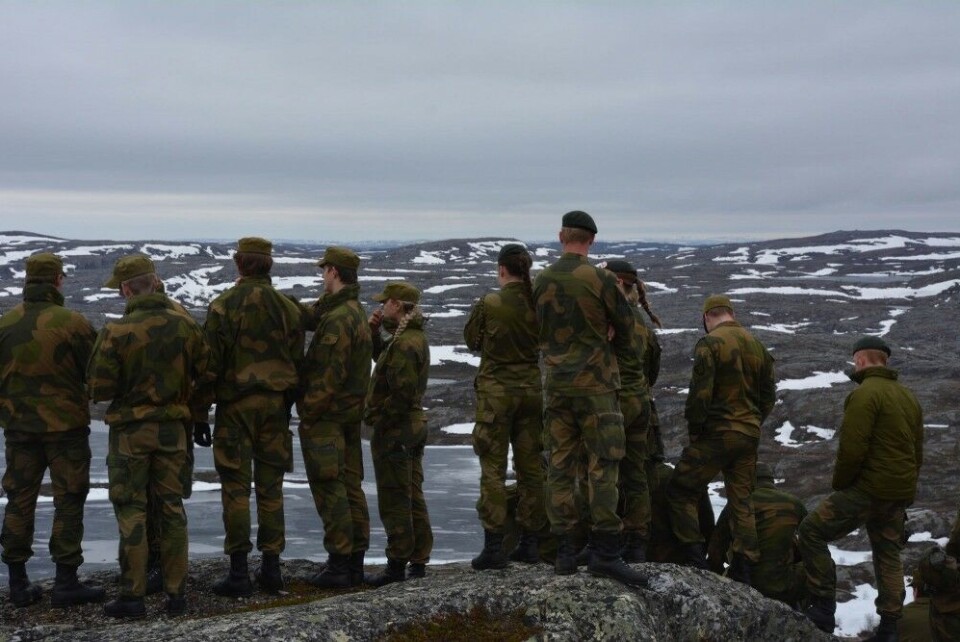 Norwegian soldiers with the Garrison of Sør-Varanger (GSV). Illustration photo: Atle Staalesen