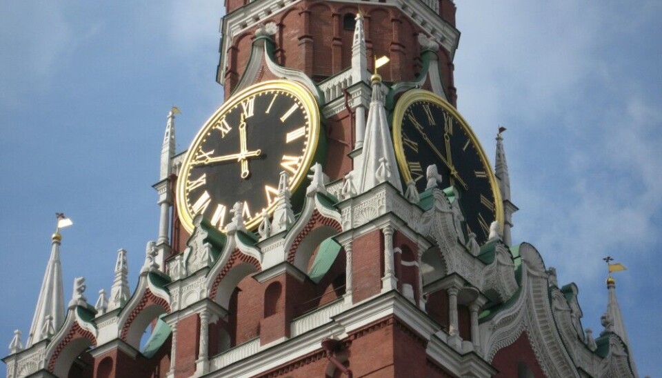 The Kremlin's clock is ticking towards Midnight for all journalism in Russia. Photo: Thomas Nilsen