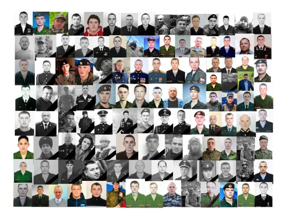 Some of the soldiers from the Murmansk, Arkhangelsk and Komi regions killed in Ukraine. Photo: photo collage by the Barents Observer