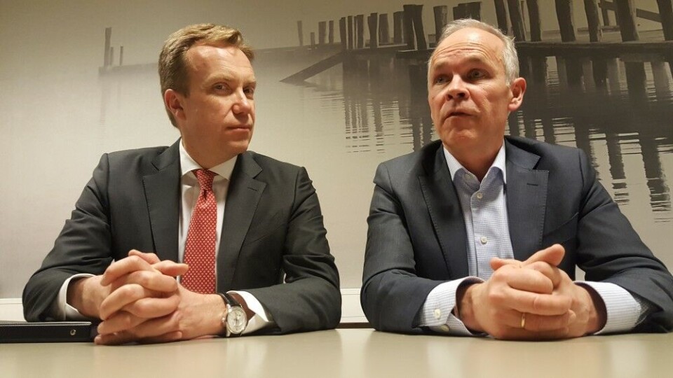 Børge Brende (left) and Jan Tore Sanner. Photo: Thomas Nilsen
