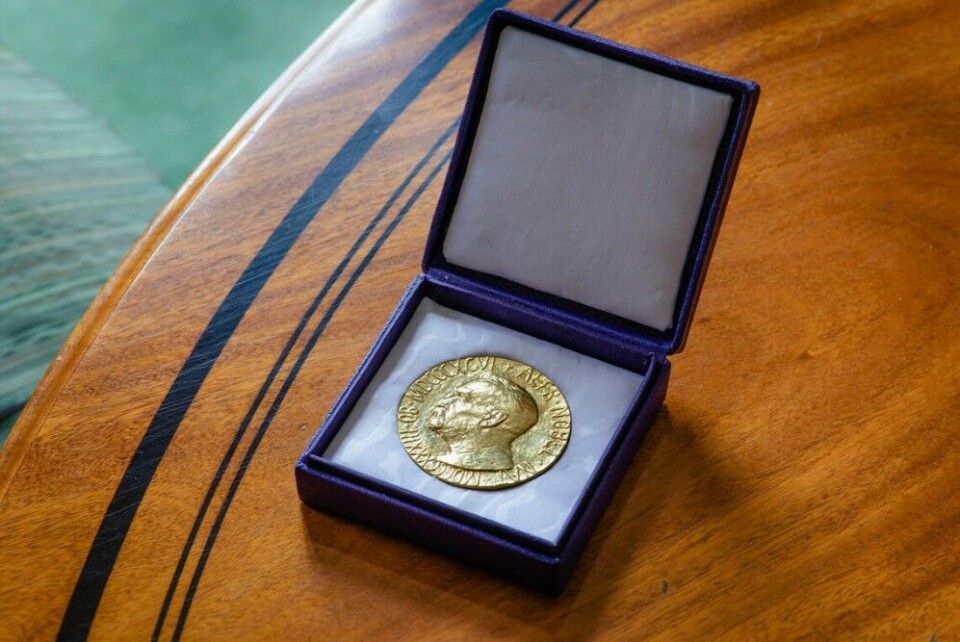 The Nobel Peace Prize medal. Photo: Geir Anders Rybakken Ørslien, the Norwegian Nobel Institute
