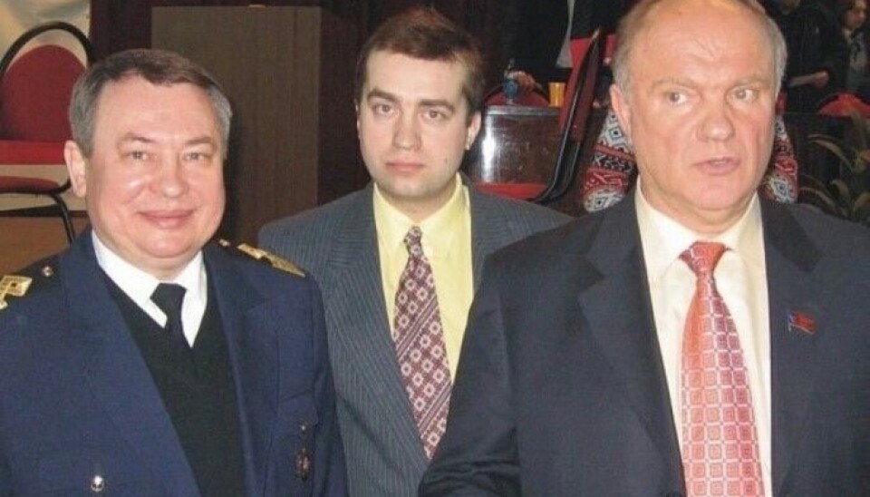 Maxim Kirilenko with Gennady Zyuganov (right) and Valery Yarantsev (left). The caption under this photo on the politician’s Vkontakte page reads: “Thank you Gennady Andreevich for your support!!! Our cause is just – Victory will be ours!”