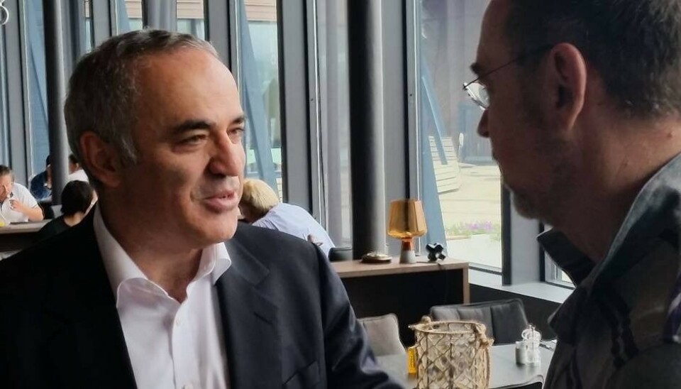 Former World Champion Garry Kasparov today lives in exile. Here from a visit to Tromsø, northern Norway. Photo: Thomas Nilsen