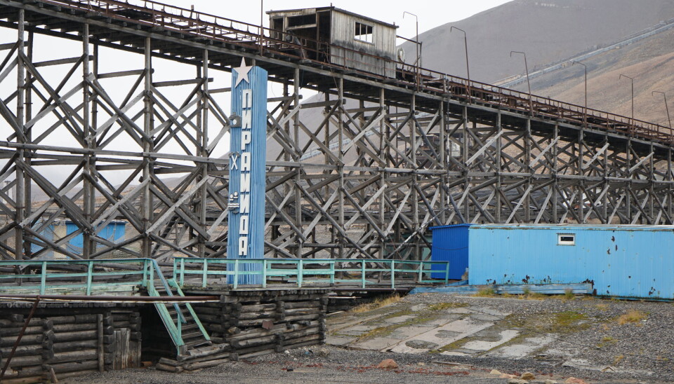 Pyramiden is a closed-down Soviet-built settlement where coal from inside the permafrost was taken out and shipped to Murmansk. Photo: Thomas Nilsen