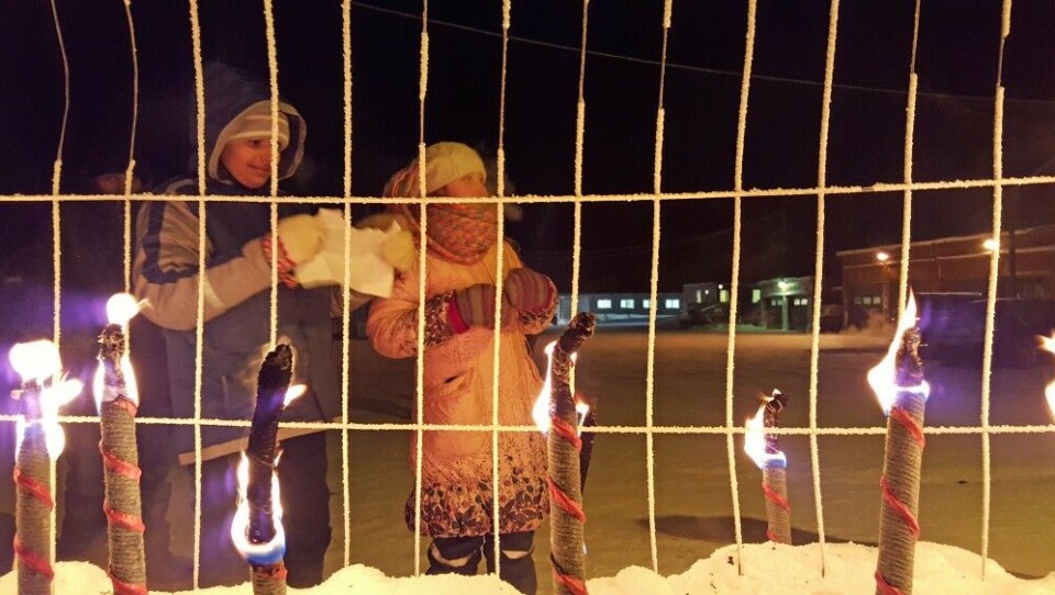 This boy and a girl are among the asylum seekers at the Reception Centre Finnmark near the airport in Kirkenes, a 20 minutes drive from Norway's border to Russia. Photo: Thomas Nilsen