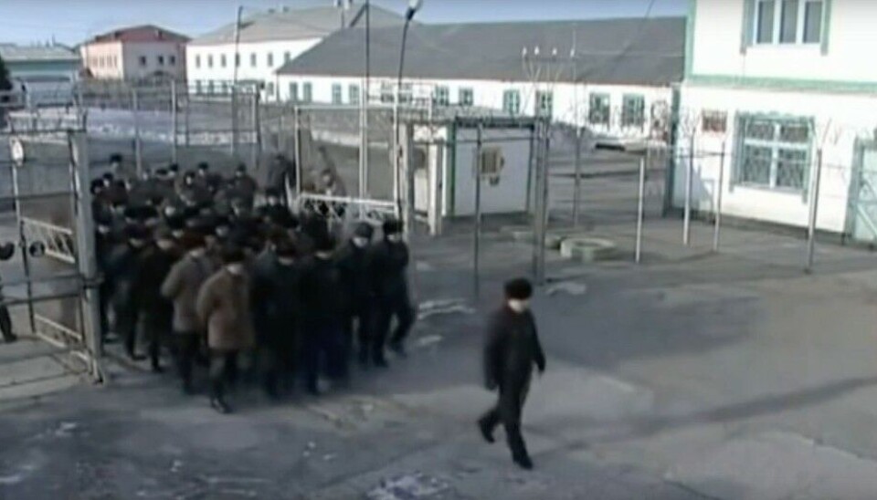 Prisoners in Kharp. Photo: screenshot of video posted on VK page for Kharp Penal Colony No 3