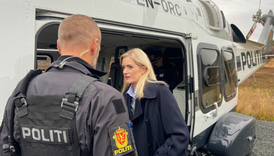 Emilie Enger Mehl in July prolonged Russian fishing vessels permission to call on three ports in northern Norway. Here from a previous visit to the border with Russia.