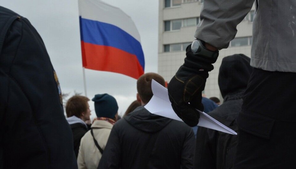 Support demonstration for Telegram and freedom of speech in Russia. Photo: Atle Staalesen