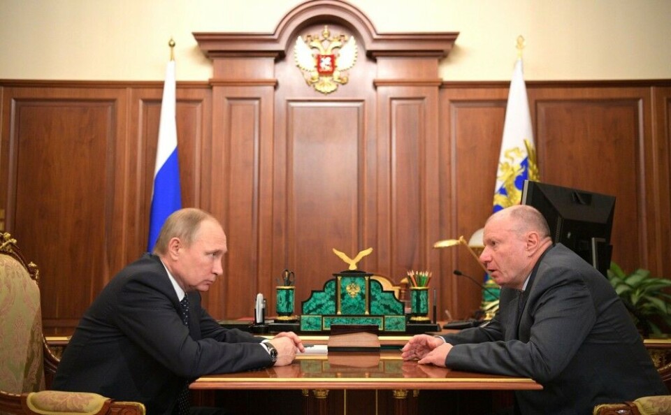 Vladimir Putin meets with Vladimir Potanin. Photo: Kremlin.ru