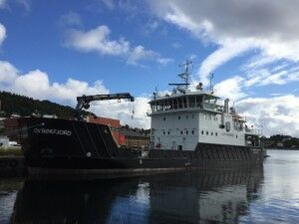 “OV Bøkfjord is carries special equipment for oil spill cleanup in Arctic waters. Photo: Norwegian Coastal Administration