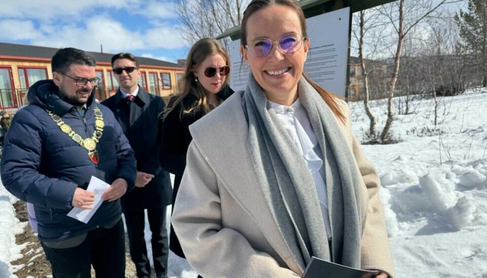 Minister of Fisheries Marianne Sivertsen Næss represented the Norwegian government in today’s ceremony in Kirkenes. Photo: Atle Staalesen