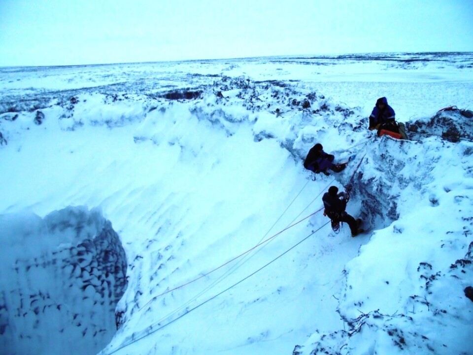 Yamal sinkhole. Photo: vniigaz.gazprom.ru