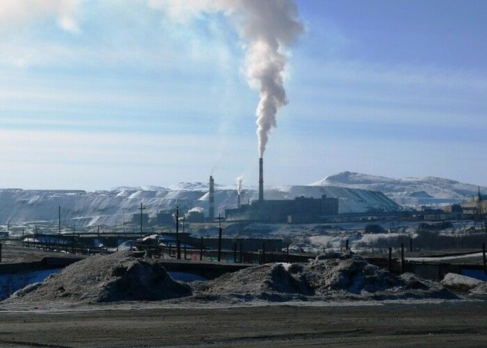 The town of Zapolyarny houses the nickel mines of the Kola MMC. Photo: Thomas Nilsen