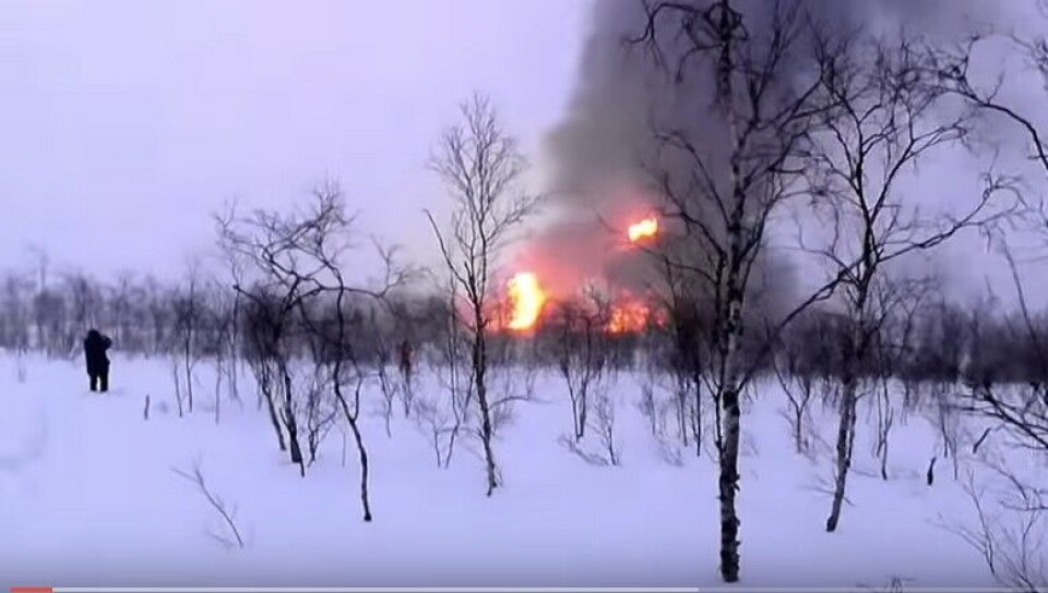 Oil on fire. Screenshot from Savepechora.ru