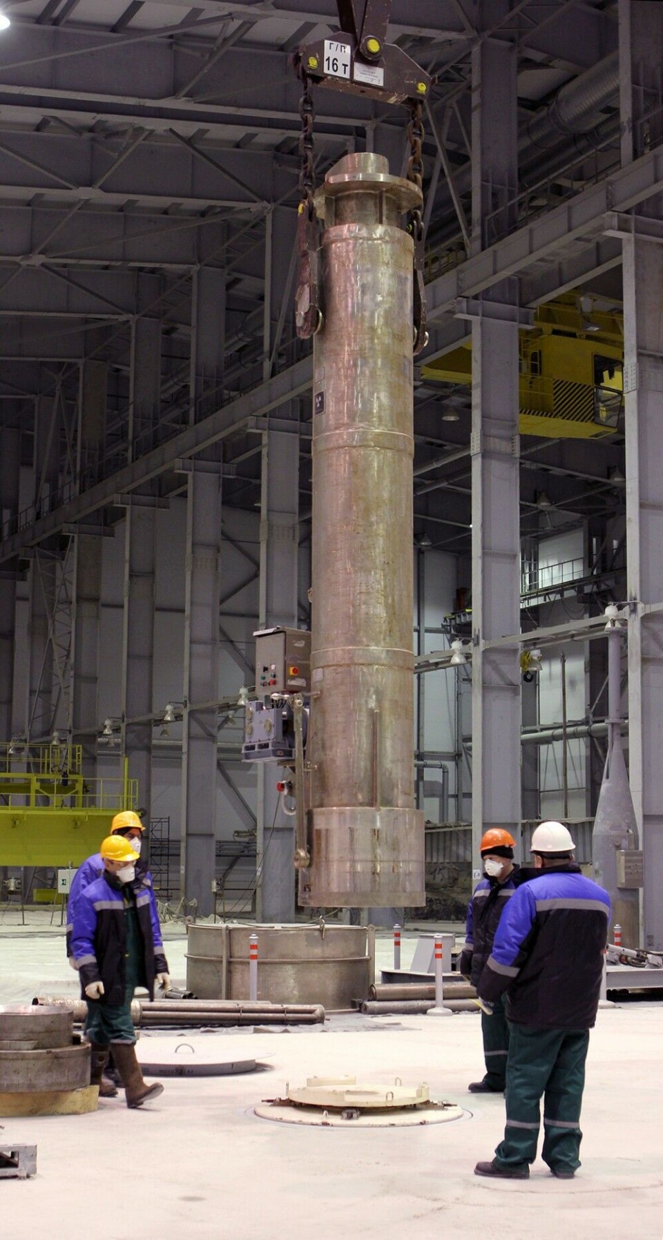 Unloading cask for spent nuclear fuel. Photo: RosRao