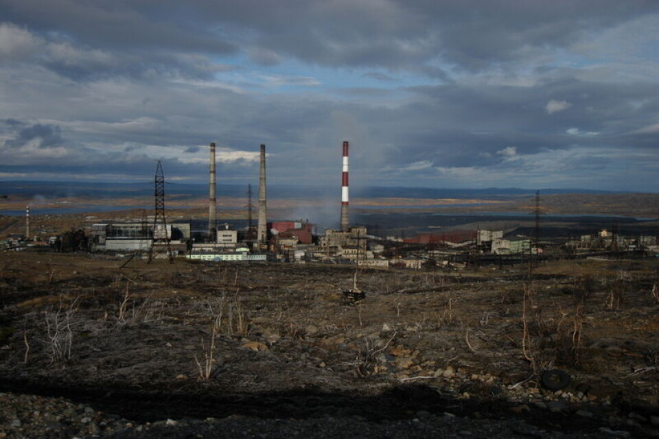 The smelter in Nikel near Russia’s border to Norway. Photo: Thomas Nilsen