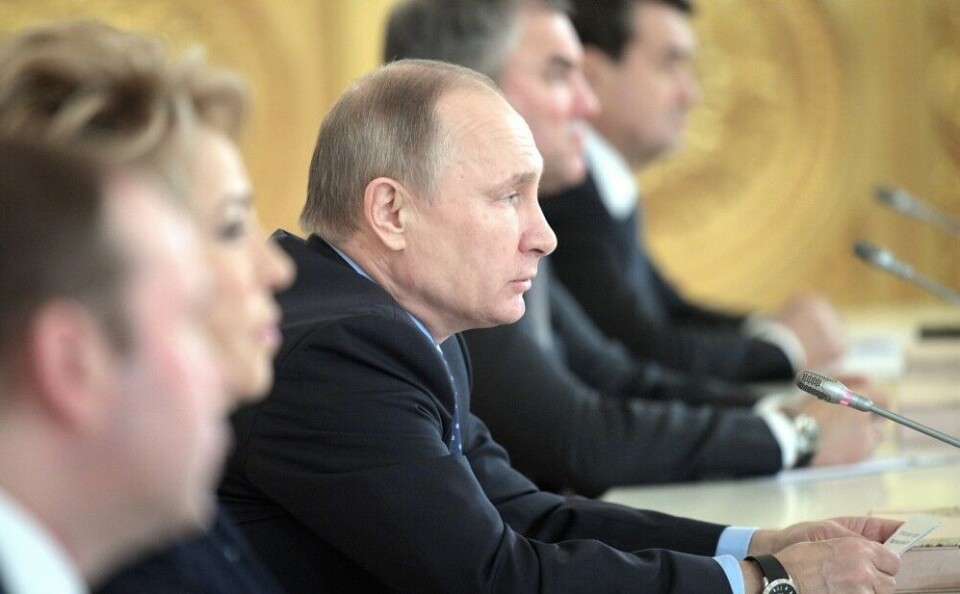 Vladimir Putin speaks to his State Council. Photo: Kremlin.ru