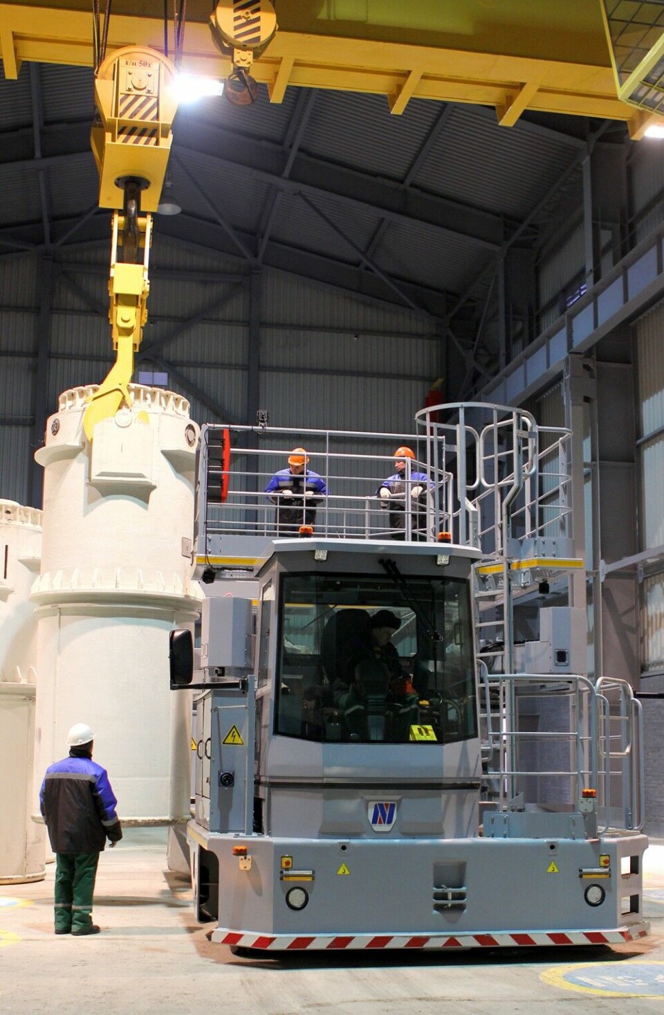 Transport cask for spent nuclear fuel. Photo: RosRao
