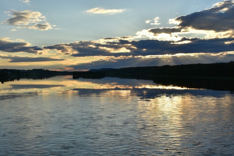 Muonio River is the border between Sweden and Finland in the north. Photo: Thomas Nilsen