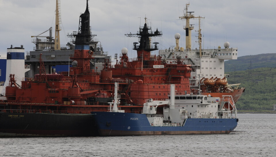 The “Rossita” at Atomflot in Murmansk. This base for maintenance of Russia’s fleet of nuclear-powered icebreakers could also serve as a transit-hub for shipping nuclear waste to remote Arctic locations. Photo: Thomas Nilsen
