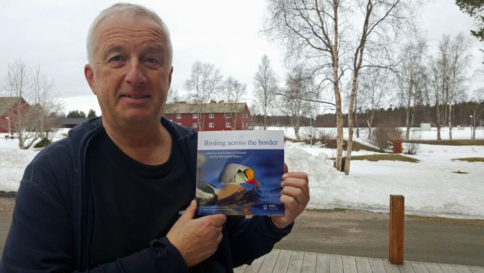 Ornithologist Bjørn Frantzen presents the first English language guide to birdwatching sites on both Russia's Kola Peninsula and the Varanger fjord area in Finnmark. Photo: Thomas Nilsen