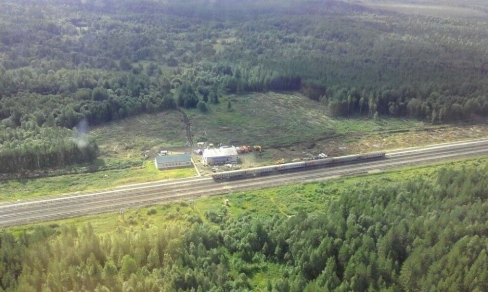 The site for the planned waste management facility. Photo: Aleksandr Kravets, Novaya Gazeta