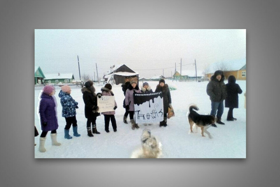 Protest in Shchelyabozh. Photo: 7x7-journal.ru