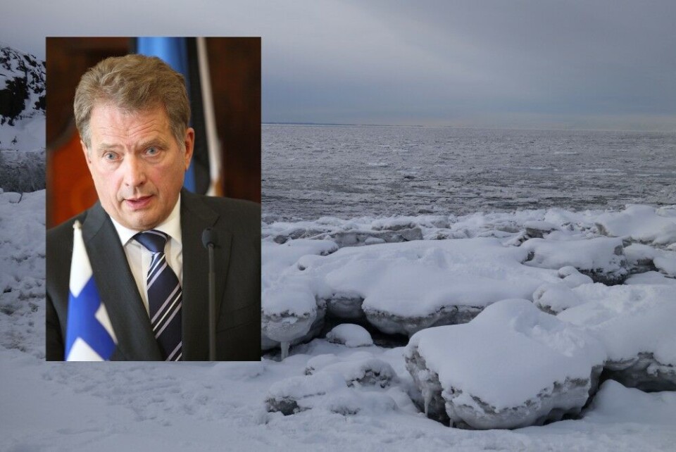 Finnish President Sauli Niinistö says black carbon creates a negative feedback loop boosting climate changes. Photos: © The Office of the President of the Republic of Finland and Thomas Nilsen