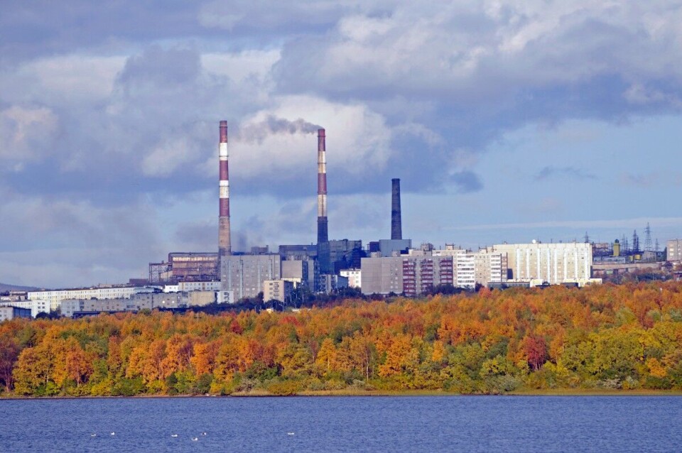 The town of Nikel near Russia’s border to Norway in the north. Photo: Thomas Nilsen