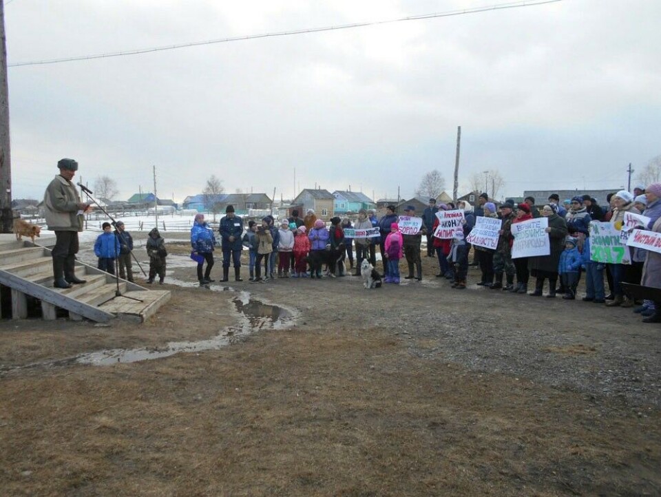 Public protest in Usinsk region, Komi Republic. Photo: 7x7-journal.ru