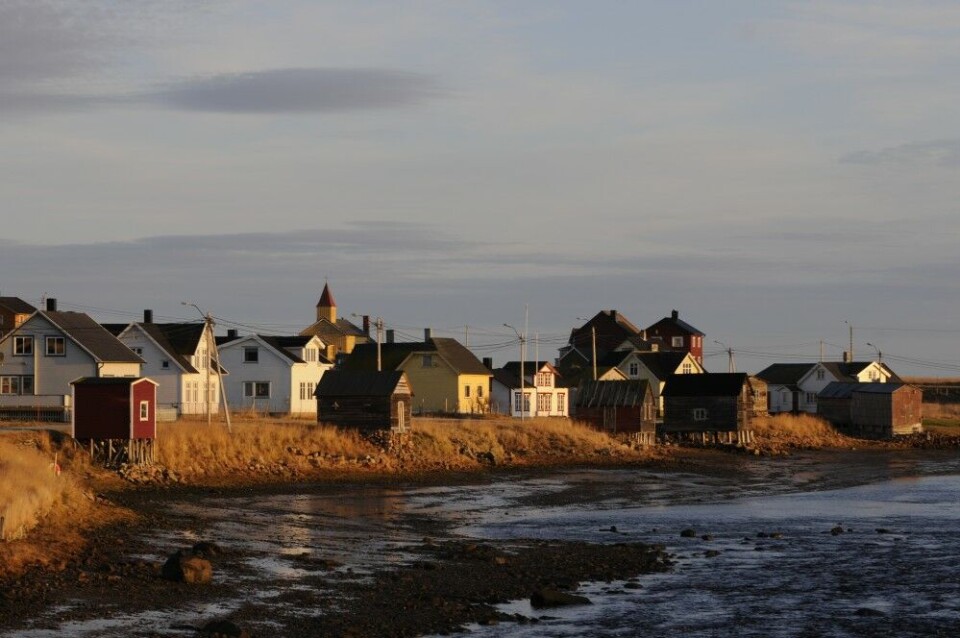 The environmental ministers will drive past the village of Skallelv on their tour towards Vardø on the Varanger Peninsula. Photo: Thomas Nilsen